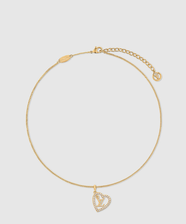 루이비통 마이 LV 하트 목걸이 M02389