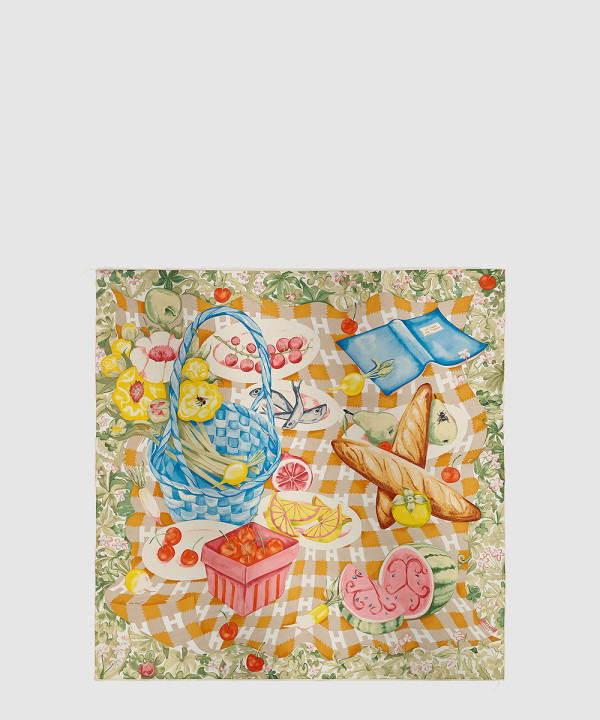 에르메스 Un Carre sur l'Herbe 스카프 90