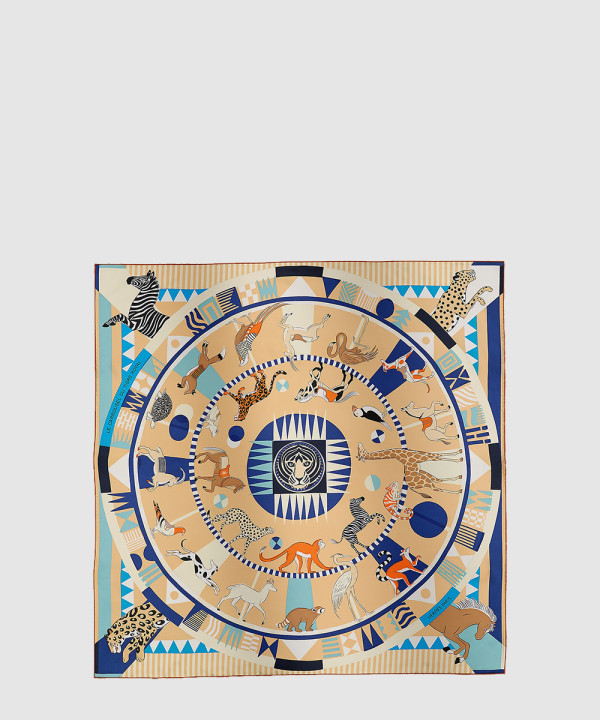 에르메스 Le Carrousel du Tigre Royal 스카프 90
