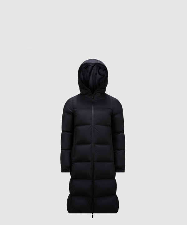 몽클레어 로고 롱 패딩