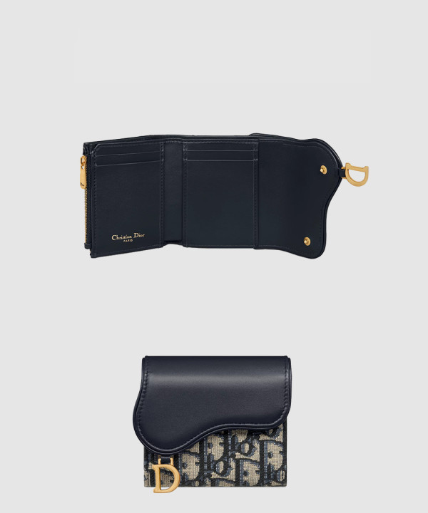 디올 Saddle Lotus 지갑 S5652